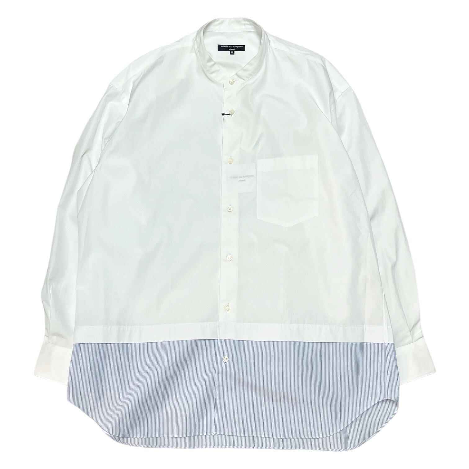 COMMEdes GARCONS HOMME　No CollorDocking Stripe Shirts