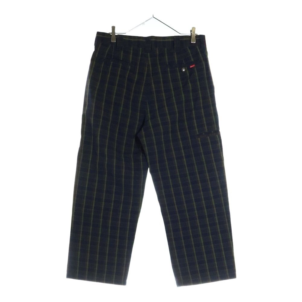 SUPREME シュプリーム 23SS Work Pant Navy Plaid チェック柄
