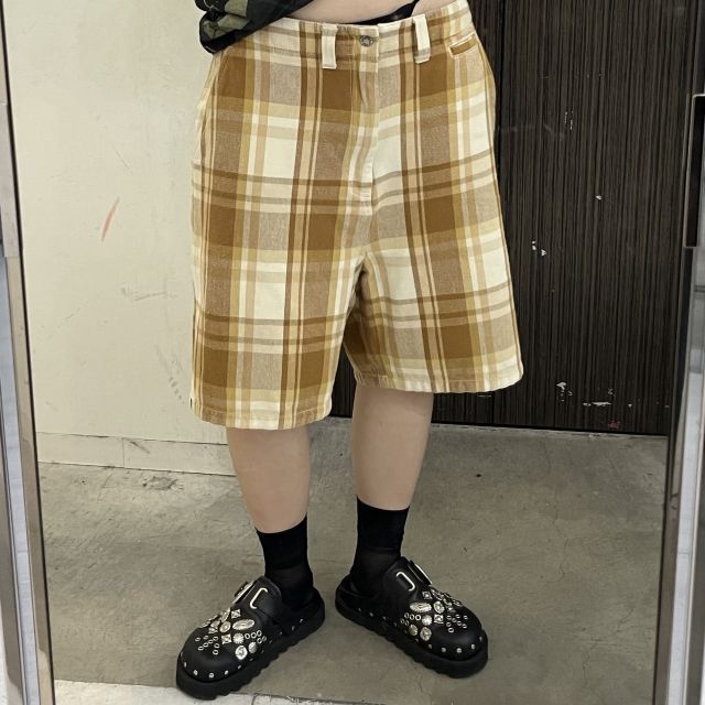 A BATHING APE/アベイジングエイプ】チェックハーフパンツ