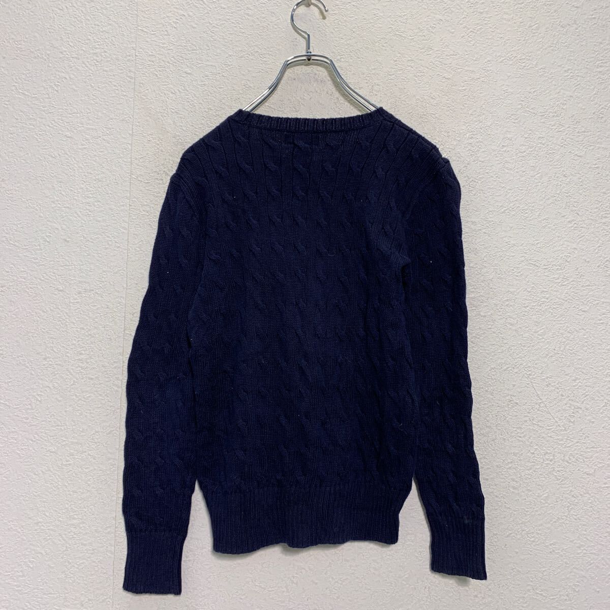 Polo Ralph Laurenコットンニット セーター M 140～ キッズ ネイビー 