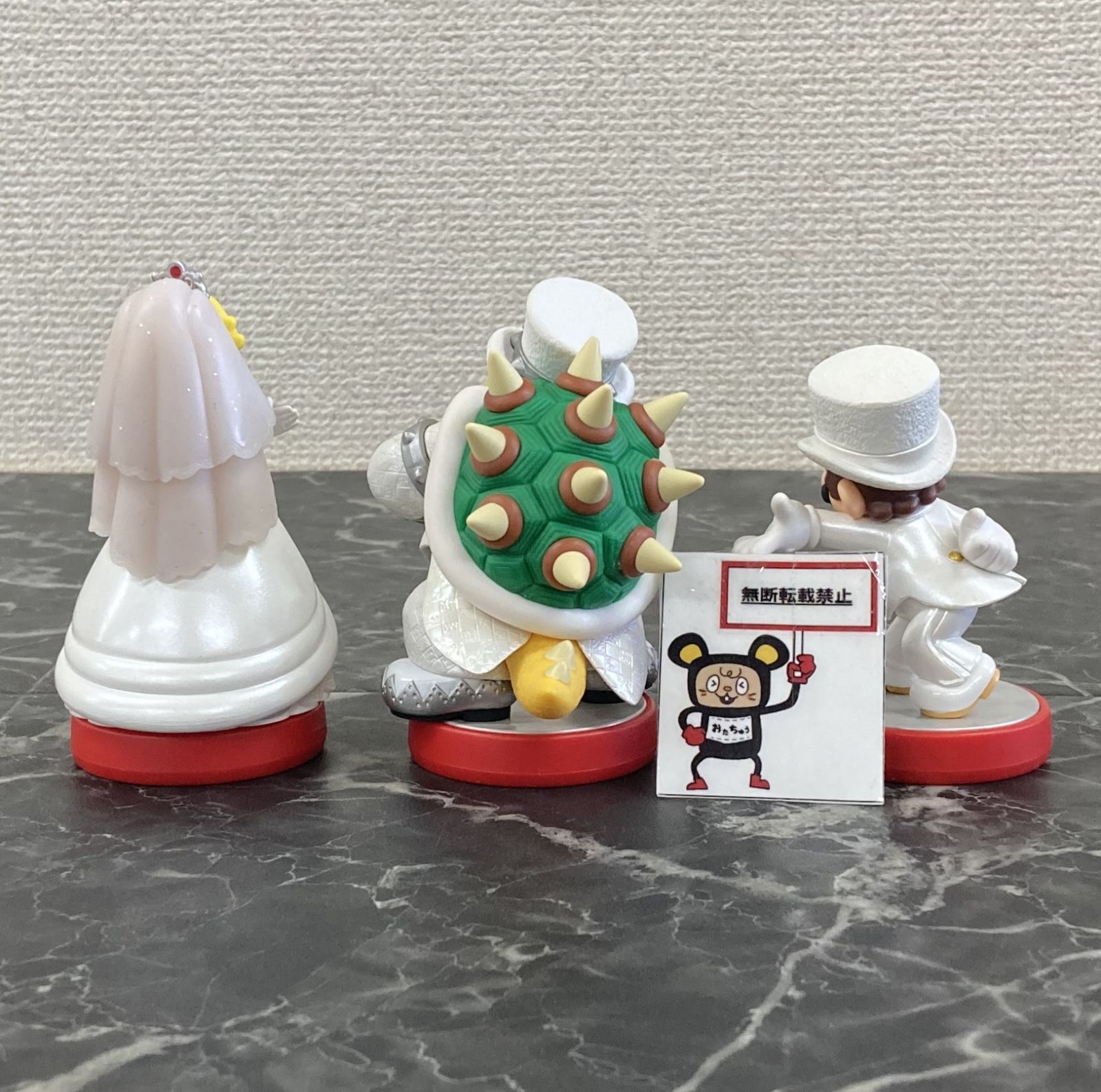 24. amiibo ウェディング マリオ クッパ ピーチ 3個セット ※使用