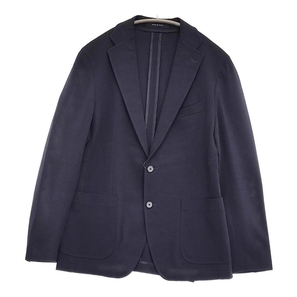 TAGLIATORE DAKAR ウエストゴム ワンプリーツ ジャージースーツ 50|52 セットアップ ネイビー メンズ タリアトーレ 5-1014G♪