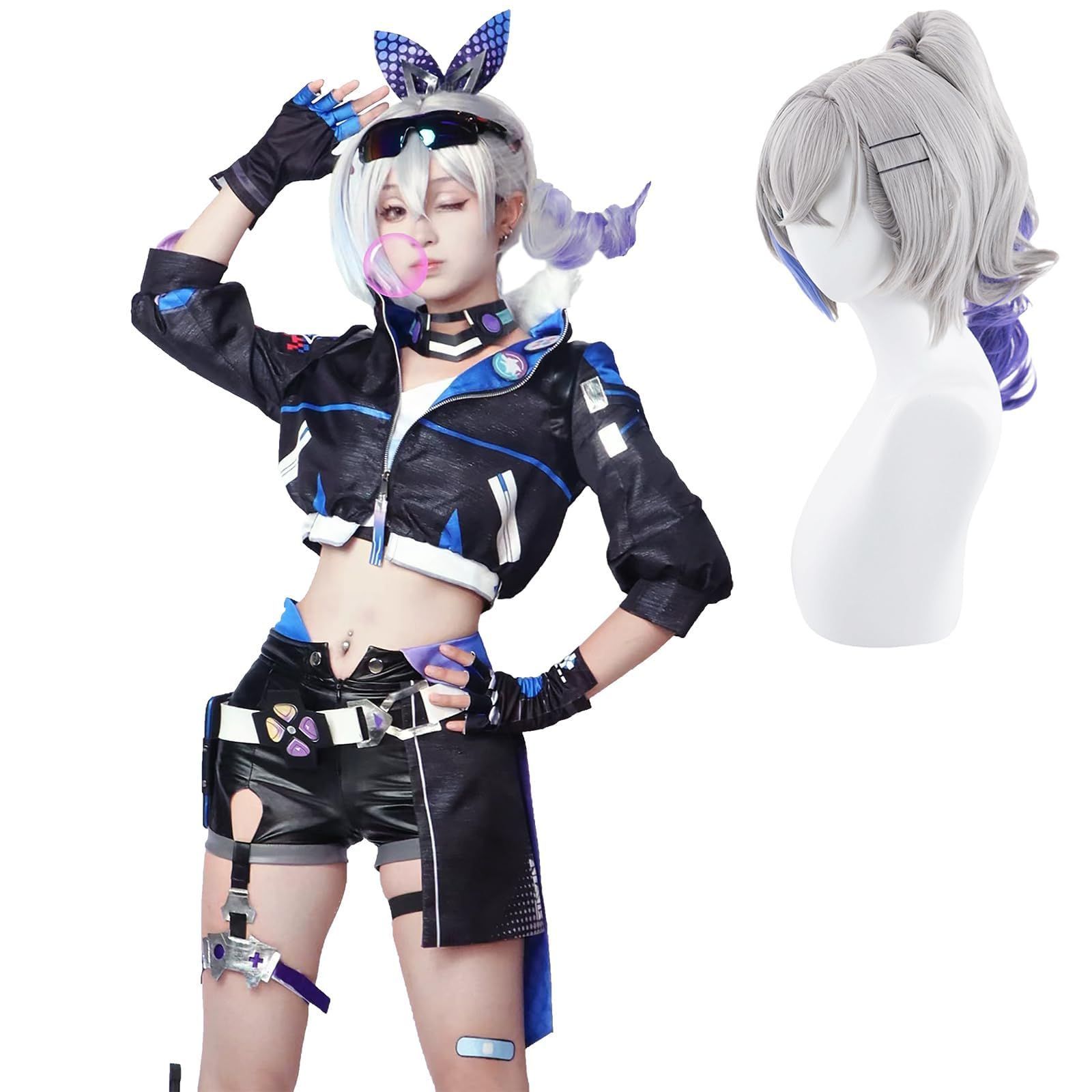 崩壊スターレイル 星核ハンター コスプレ ウィッグ付き ホタル