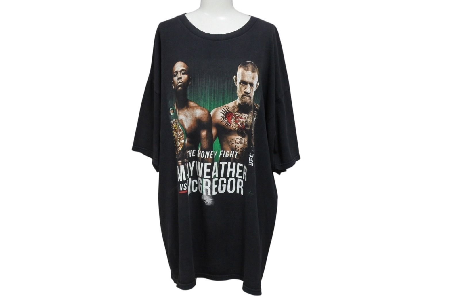 MAYWEATHER VS McGREGOR メイウェザー VS コナーマクレガー 半袖Tシャツ 2017年 T-モバイル アリーナ ブラック 4b001562