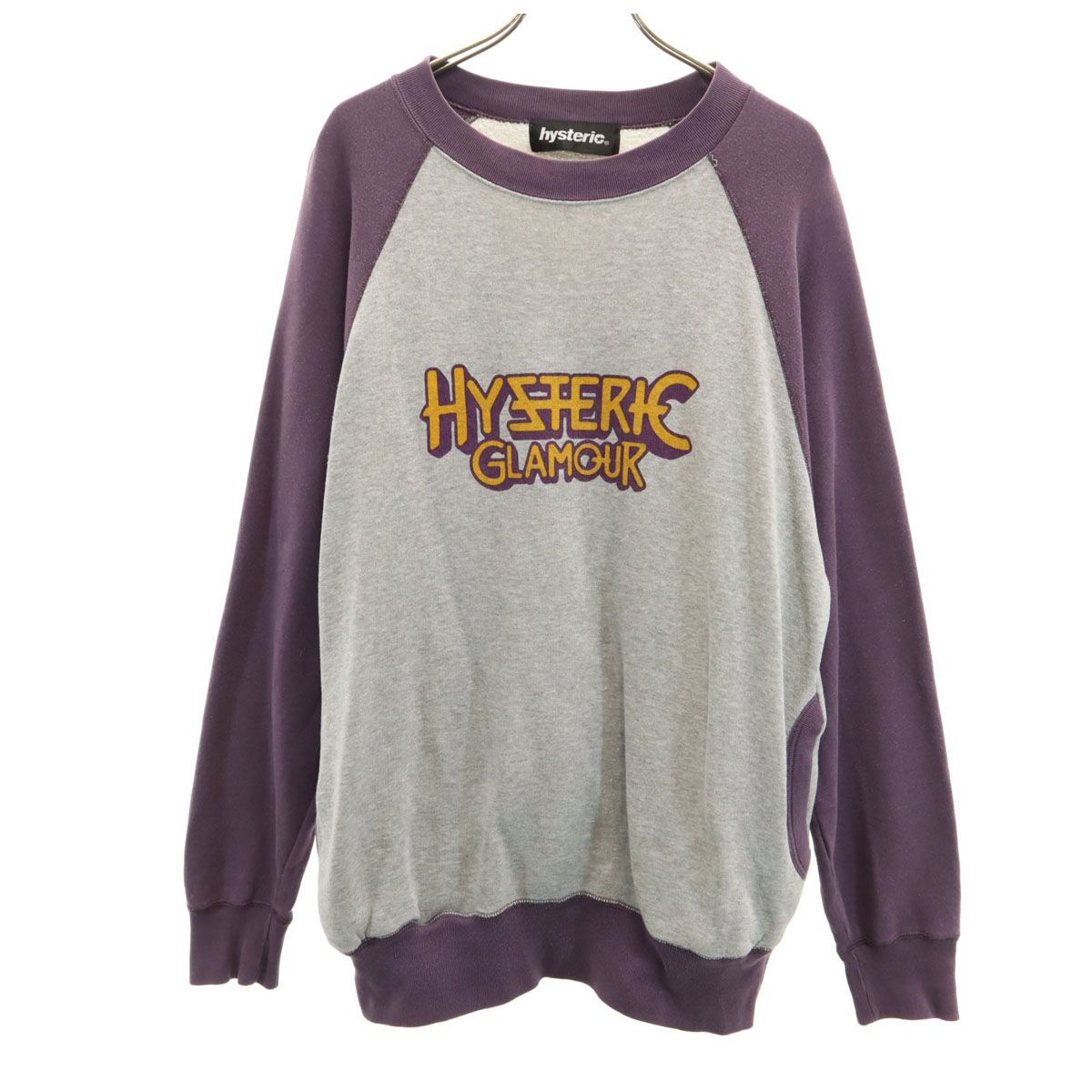 HYSTERIC ヒステリック 日本製 長袖 スウェット トレーナー グレー ヒステリックグラマー レディース 古着