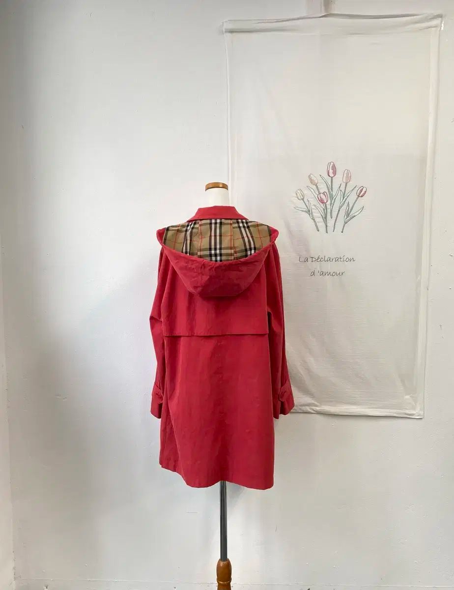 BURBERRY バーバリー レッドトレンチ コート