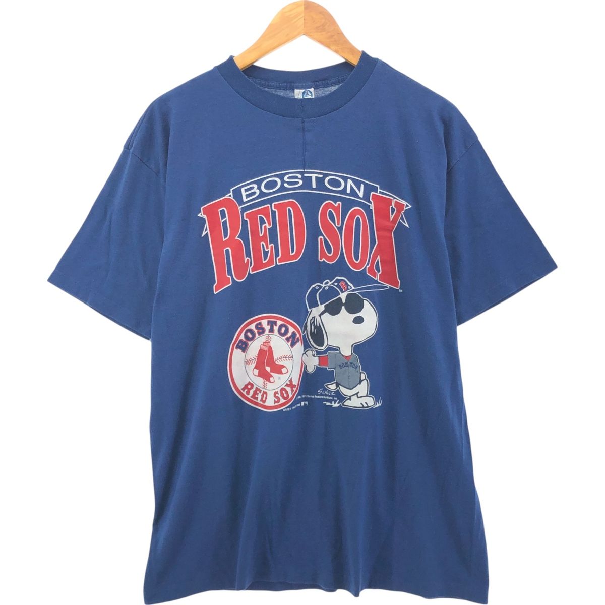 古着 80年代 アルテックス ARTEX SNOOPY スヌーピー キャラクター フットボール五分袖Tシャツ USA製 レディースM相当 ヴィンテージ/eaa617688 古着 80年代 アルテックス ARTEX SNOOPY スヌーピー MLB BOSTON REDSOX