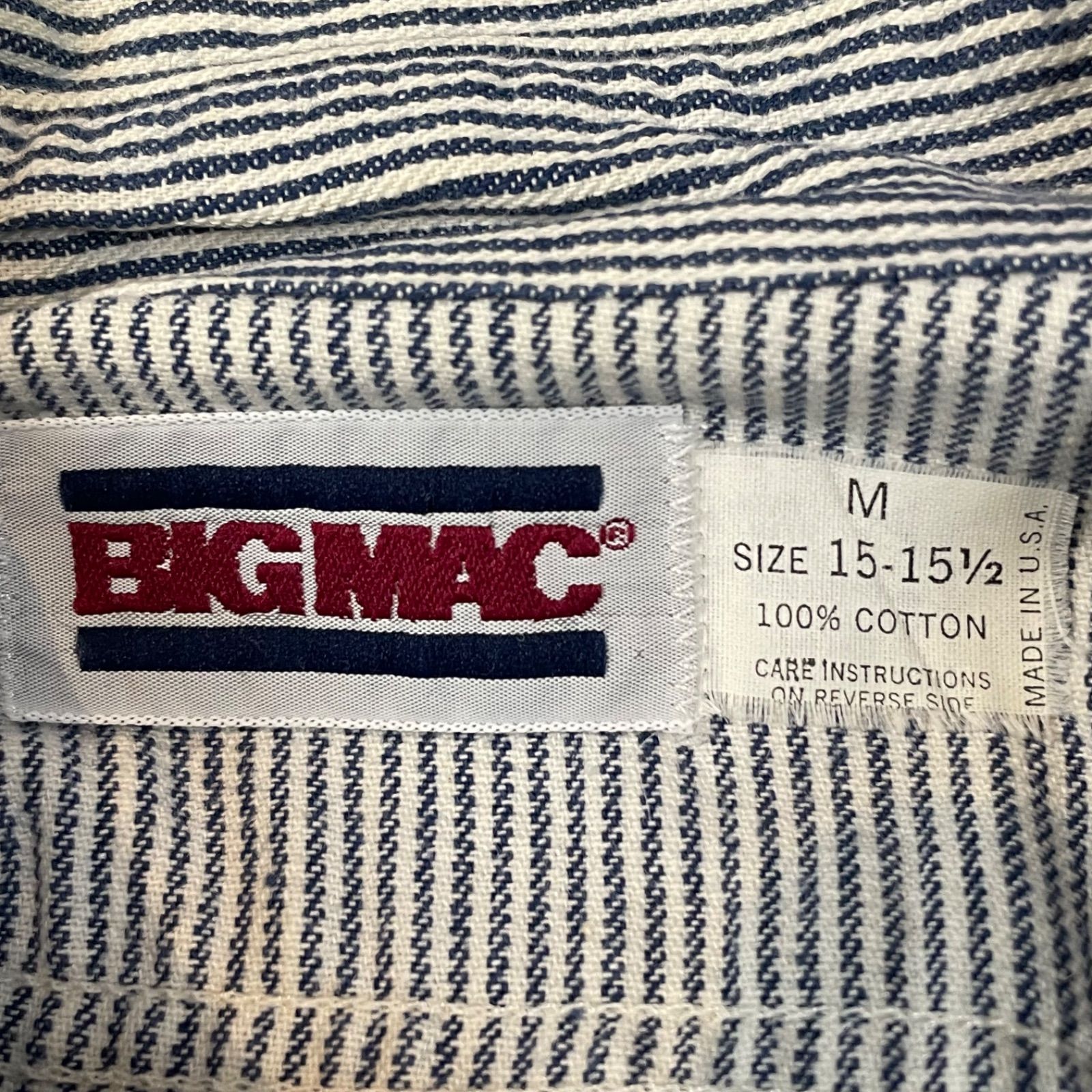 USA製 80s Vintage BIG MAC L/S Shirt ビッグマック 長袖シャツ 