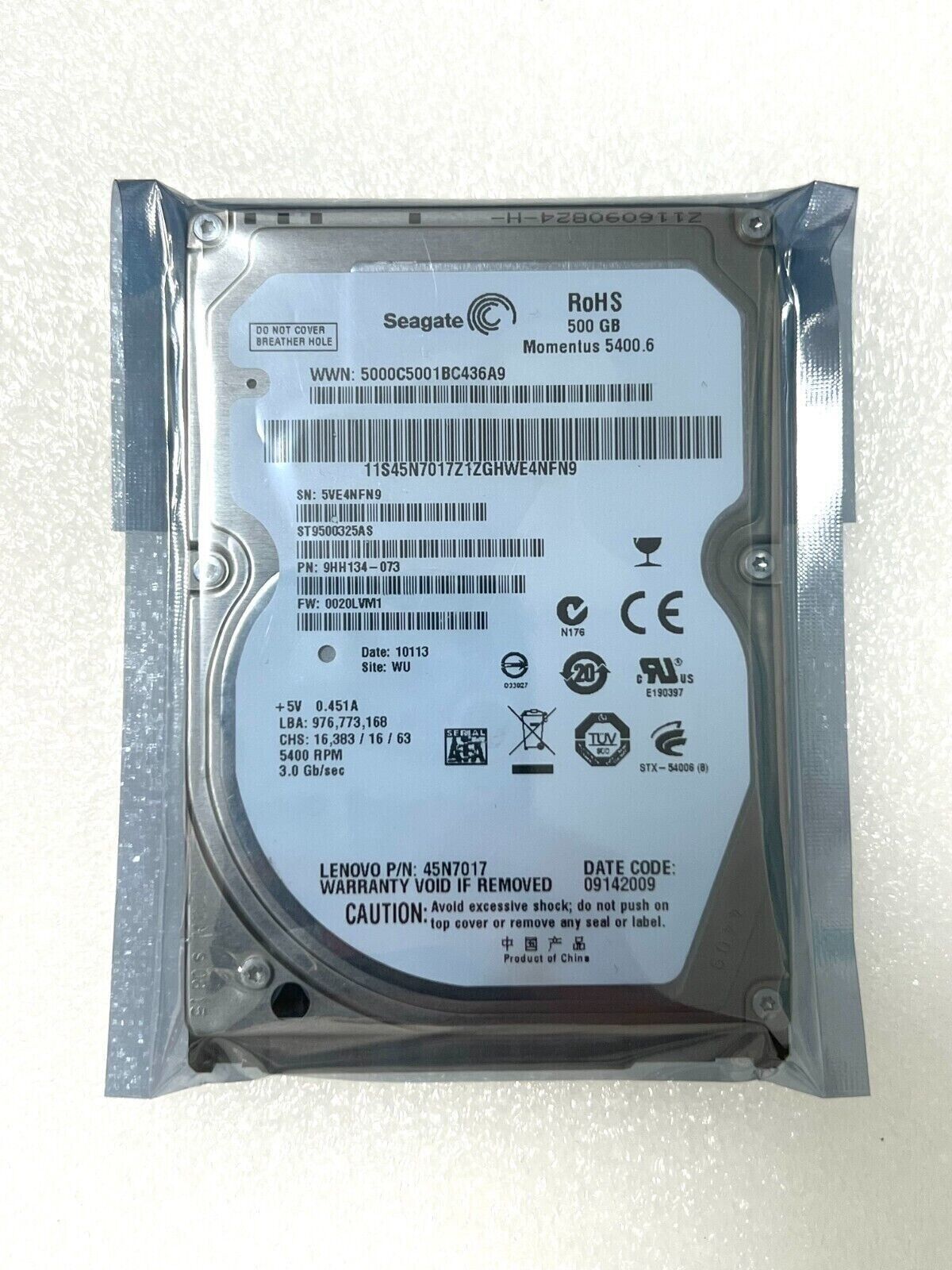 Seagate Moment 5400.6 ST9500325AS 500 GB 5400 RPM 2.5