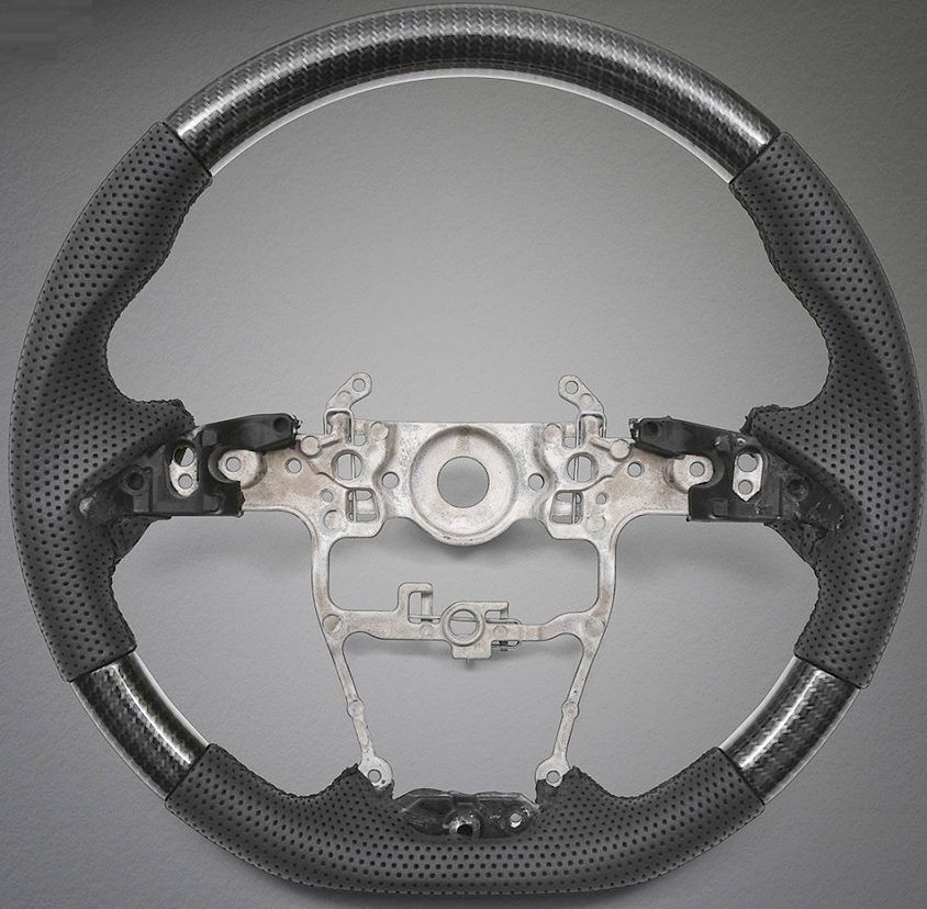 M s ヤリス MXPA10 KSP210 2020.2- LANBO オリジナル ガングリップ ステアリング ハンドル カーボン調 ランボ 社外 パーツ 部品 内装 現行モデル ドレスアップ カスタム コンビ YARIS LST267