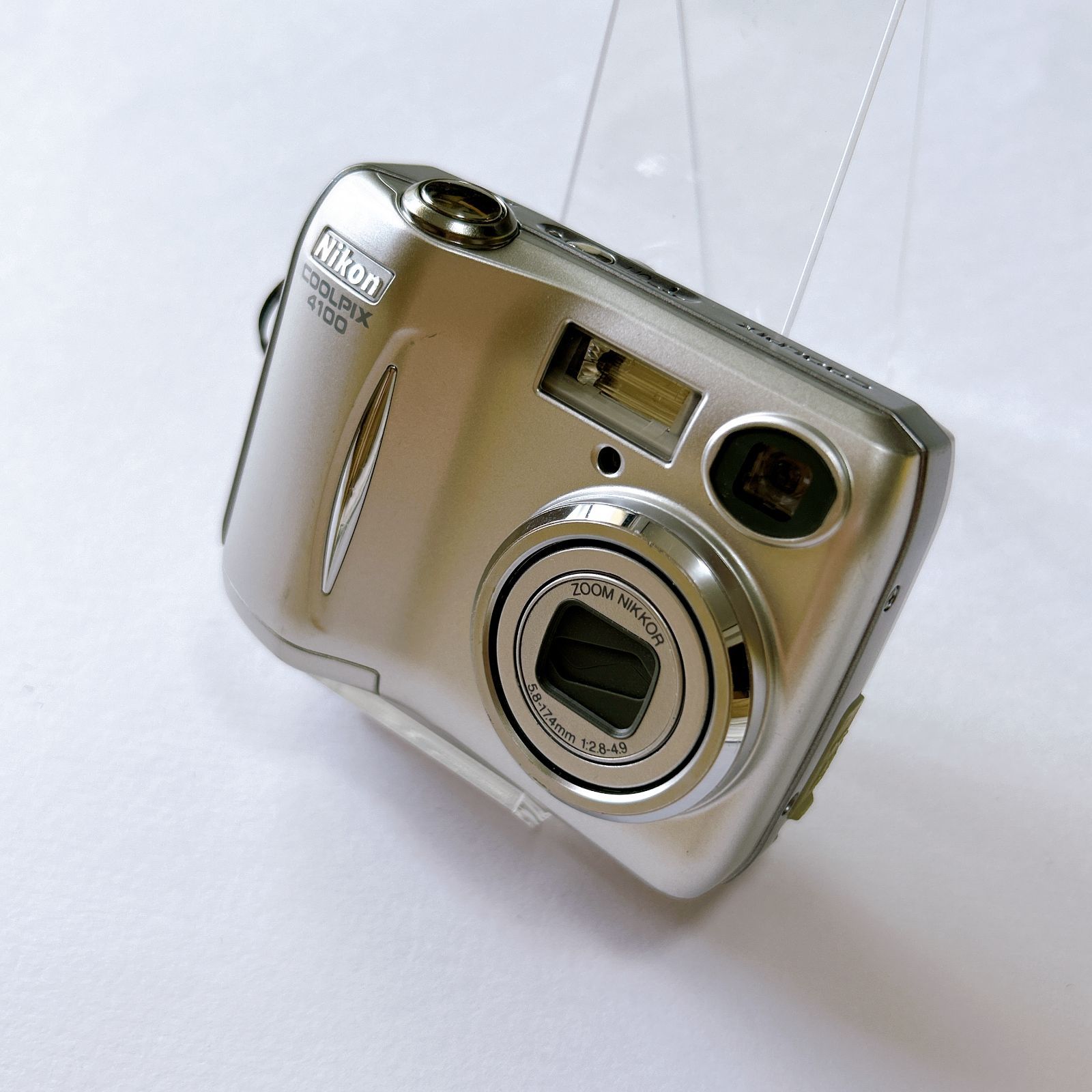 ニコン coolpix 4100 電池式 動作確認済み シルバー 単三電池