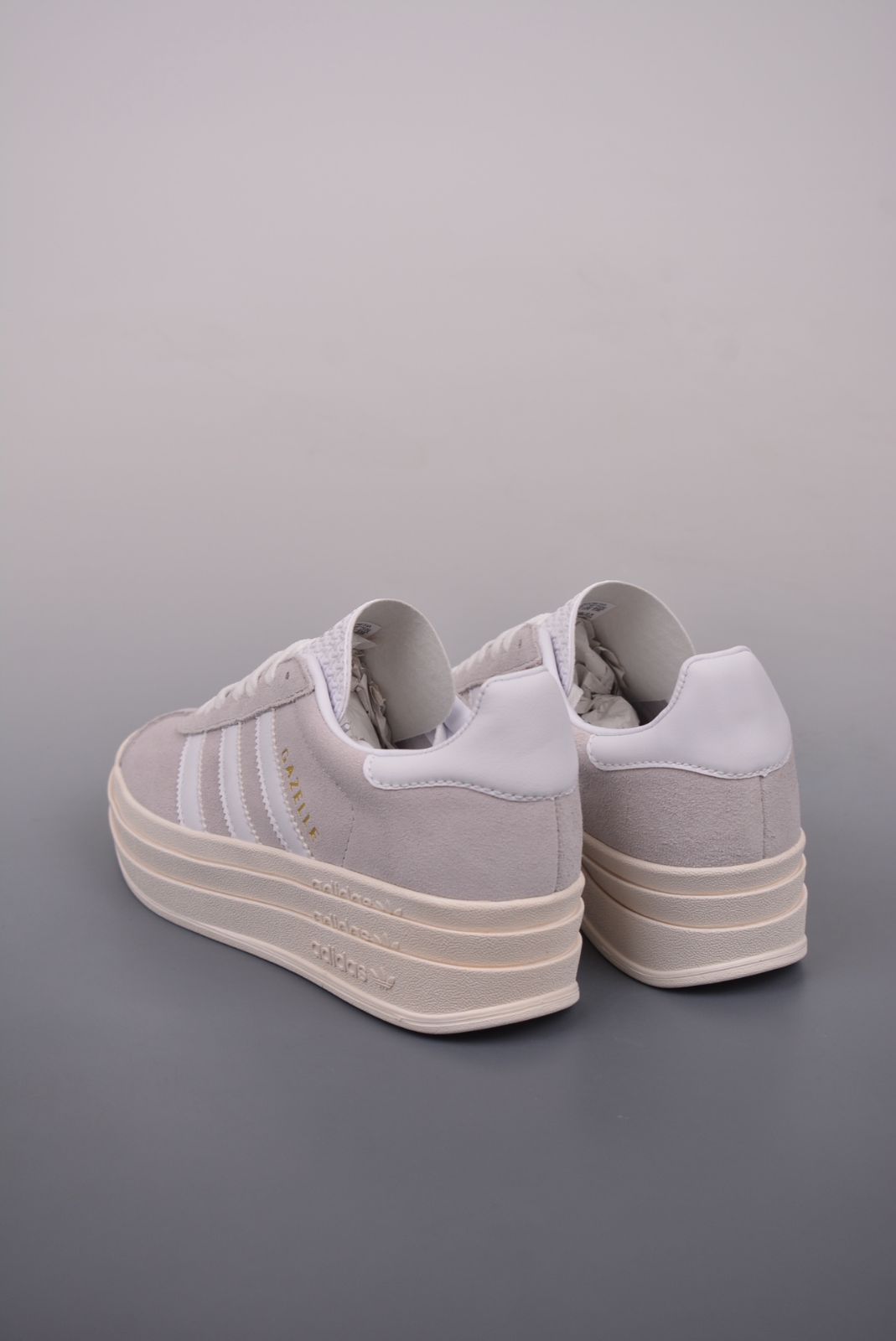 adidas Originals GAZELLEBOLD W アディダス オリジナルス スニーカー ガゼルボールド W レディース 厚底 グレー HQ6893