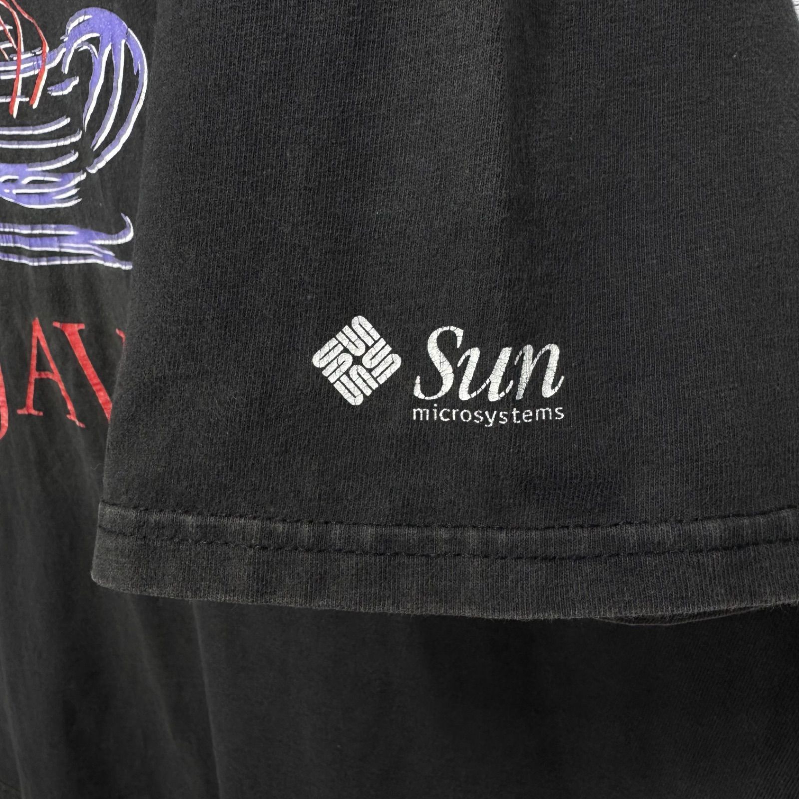 90s vintage JAVA Sun Microsystems Promo Print T-shirt Tee