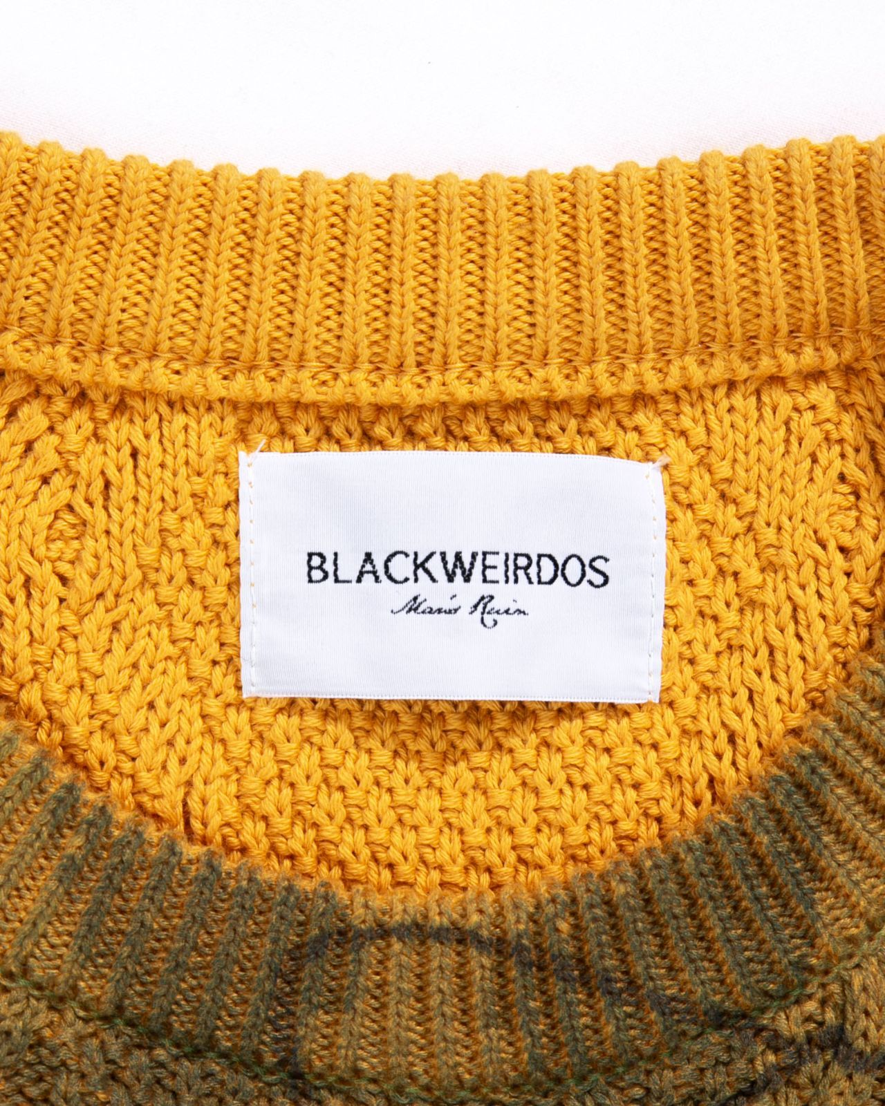 Black Weirdos ブラックウィドウ Ruin Aran Sweater アランニット