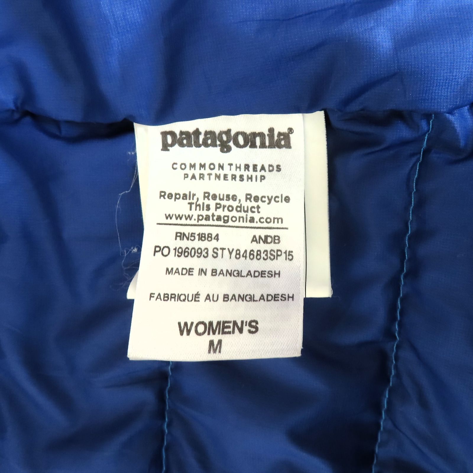 patagonia パタゴニア ダウンジャケット サイズ M レディース ウーマンズ ブルー系