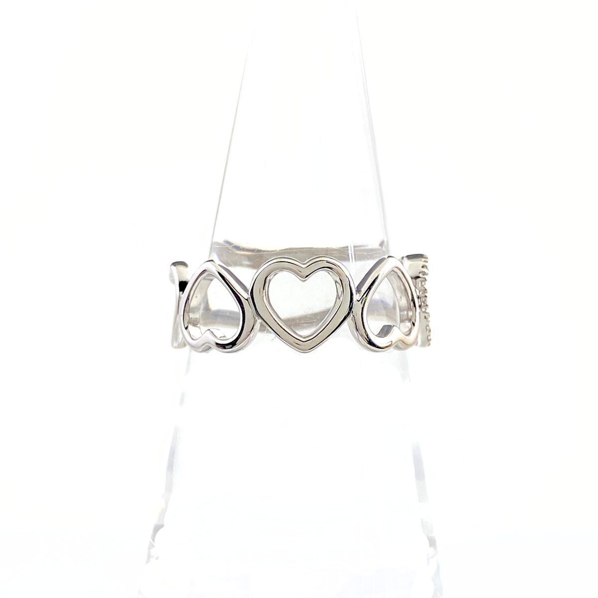 ティファニー TIFFANY-Co. センチメンタル ハート リング 指輪 メレダイヤ リング 14号 750 ダイヤモンド レディース