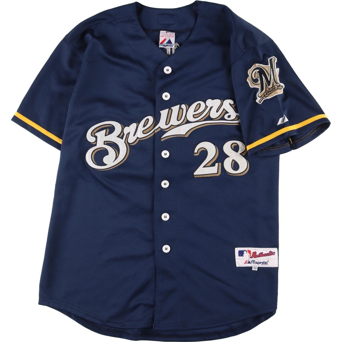 古着 マジェスティック majestic MLB MILWAUKEE BREWERS