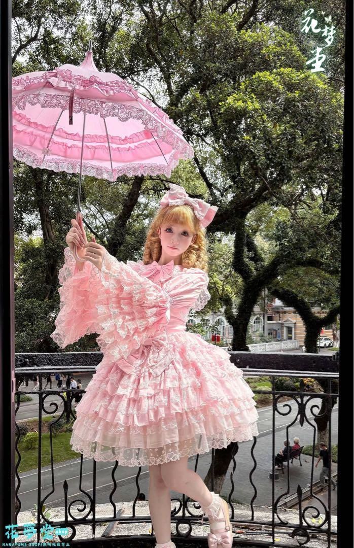 劇的な 25年 コスプレ 春夏お出かけに ロリータレースフ ひざ丈ワンピース 撮影会 舞台 イベント 原野空間-78