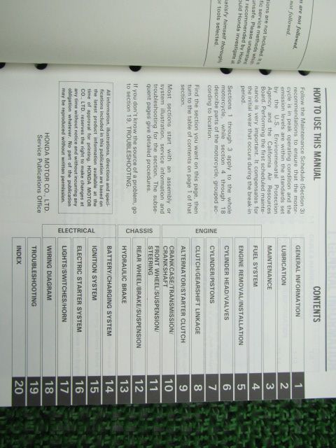 レブル250 サービスマニュアル 英語版 ホンダ 正規 バイク 整備書 配線