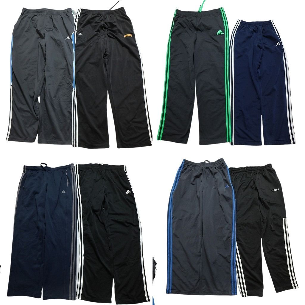 古着卸 まとめ売り アディダス adidas ジャージ パンツ 8枚セット メンズ XL トラックパンツ トレーニングパンツ 古着 NC0882