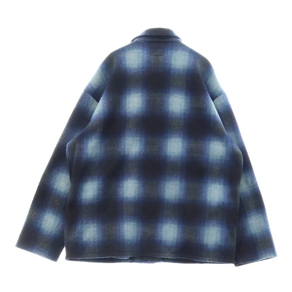 supreme  Shadow Plaid Fleece Shirt M 青 SUPREME (シュプリーム) 20AW Shadow Plaid Fleece Shirt シャドウ