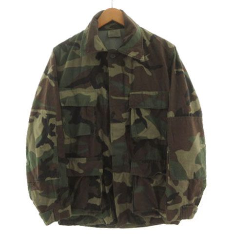 U.S.ARMY 米軍 SMALL-REGULAR ミリタリージャケット フィールドジャケット カモフラ 迷彩 グリーン系 緑系 カーキ ブラウン 茶