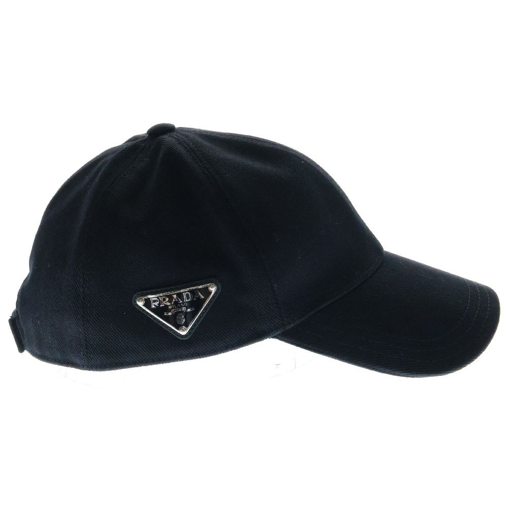 【おすすめ】 PRADA ベースボール キャップ トライアングルロゴ (プラダ) 帽子