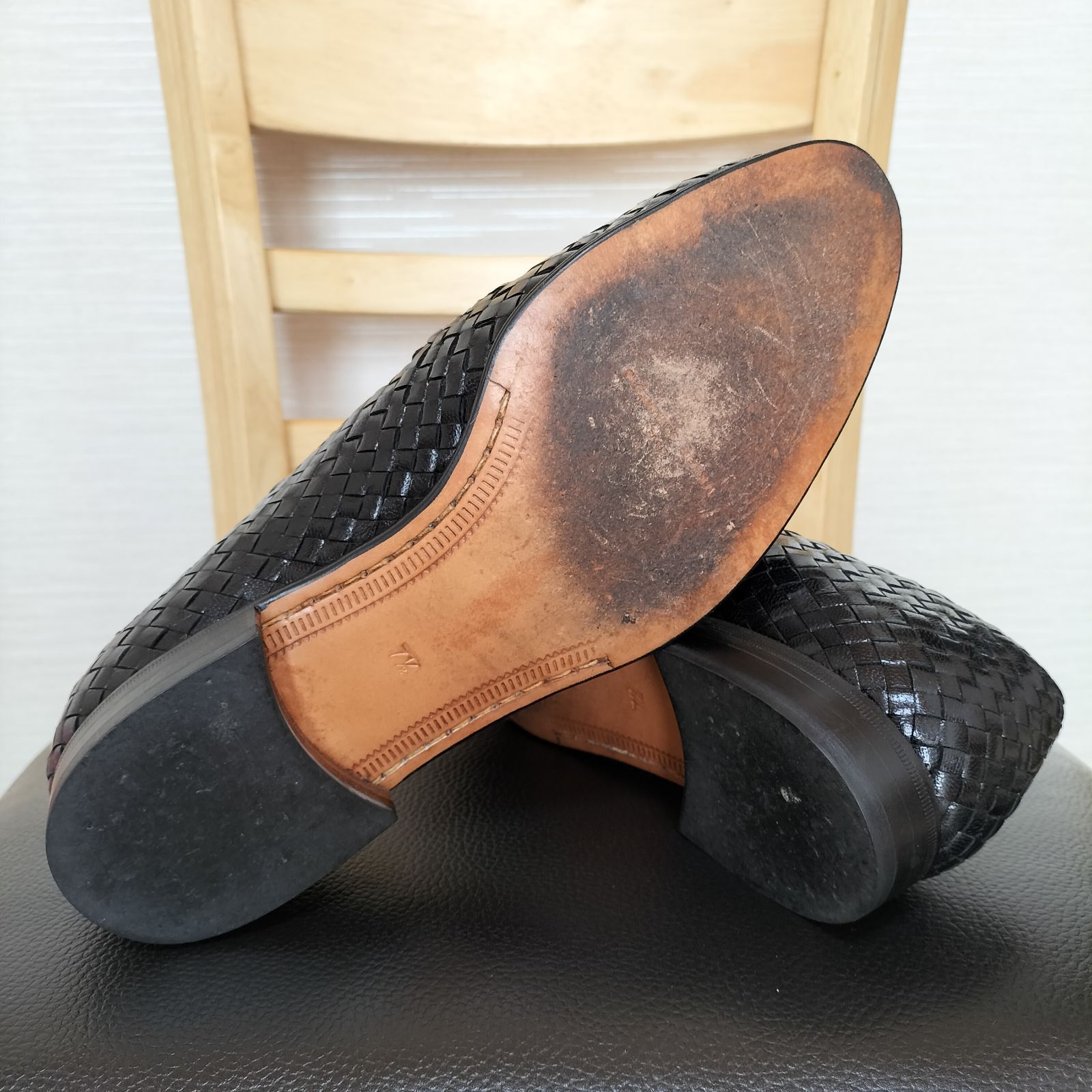 ステファンケリアン Stephane Kelian 靴 25.5cm 編み込み ステファンケリアン Stephane Kelian 靴 25.5cm 編み込み