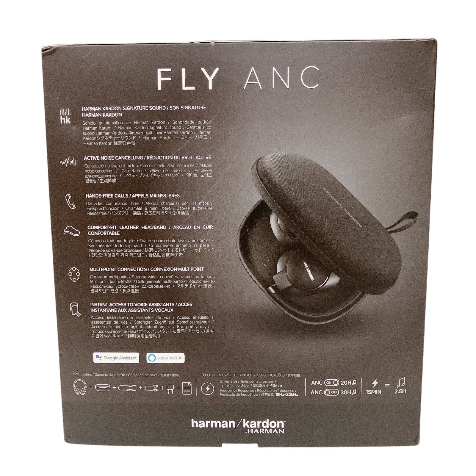 新品　ブルートゥースヘッドホン FLY ANC ブラック HKFLYANCBLK Harman Kardon FLY ANC 【HKFLYANCBLK】 – e☆イヤホン