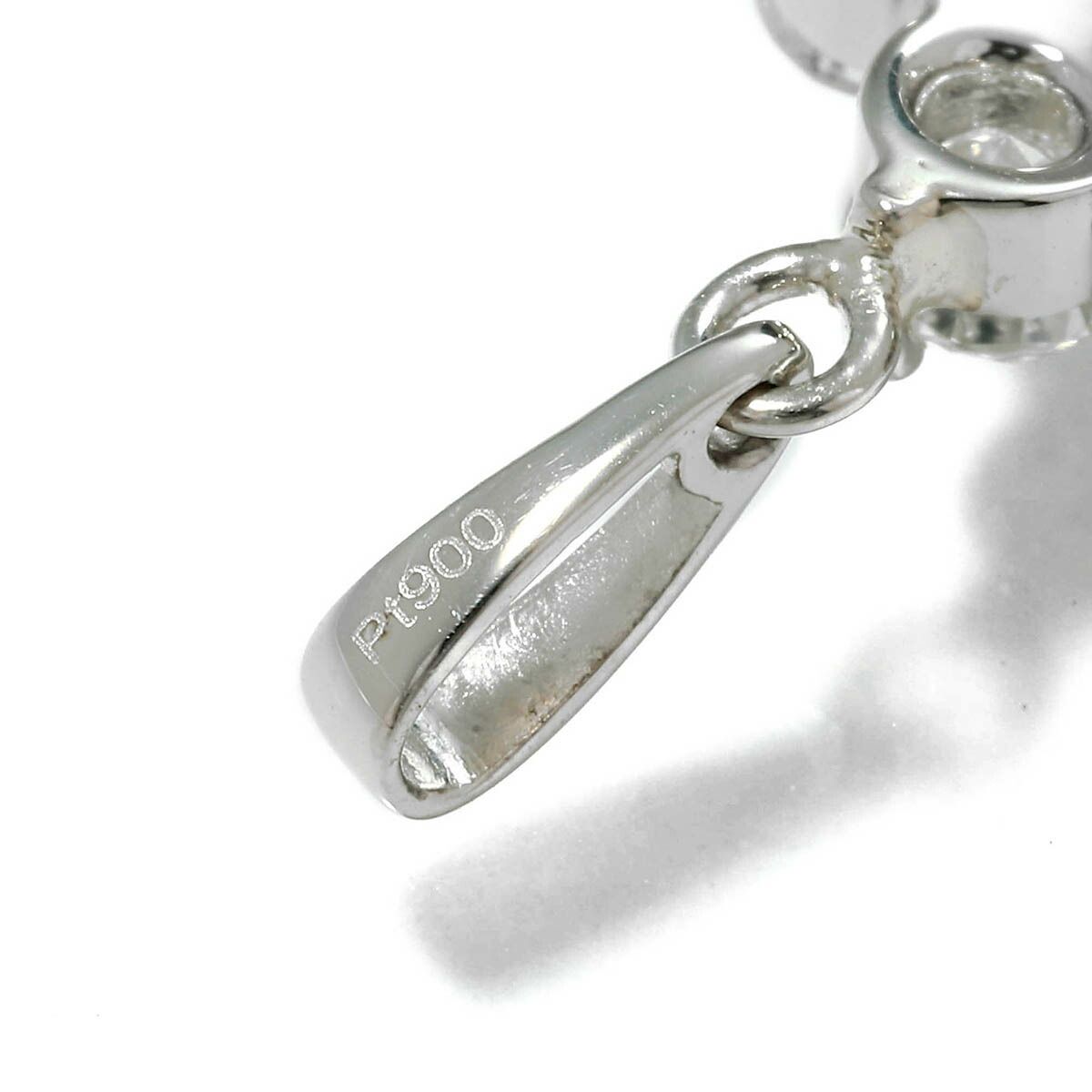 ダイヤモンド 1.01ct プラチナ Pt900 花モチーフ ペンダントトップ SI 