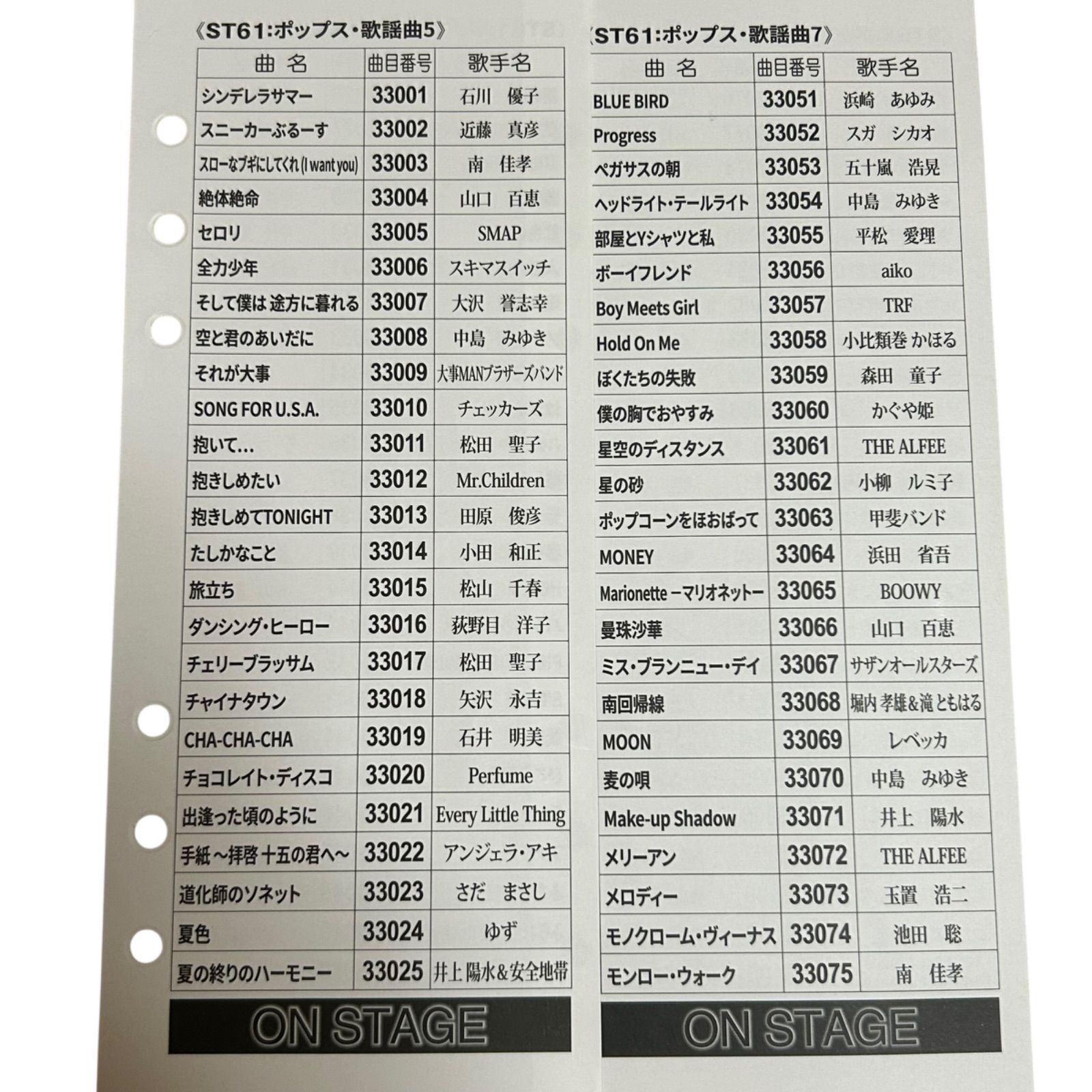オンステージ ONSTAGE 曲チップ PK-ST61 200曲 ポップス 歌謡曲