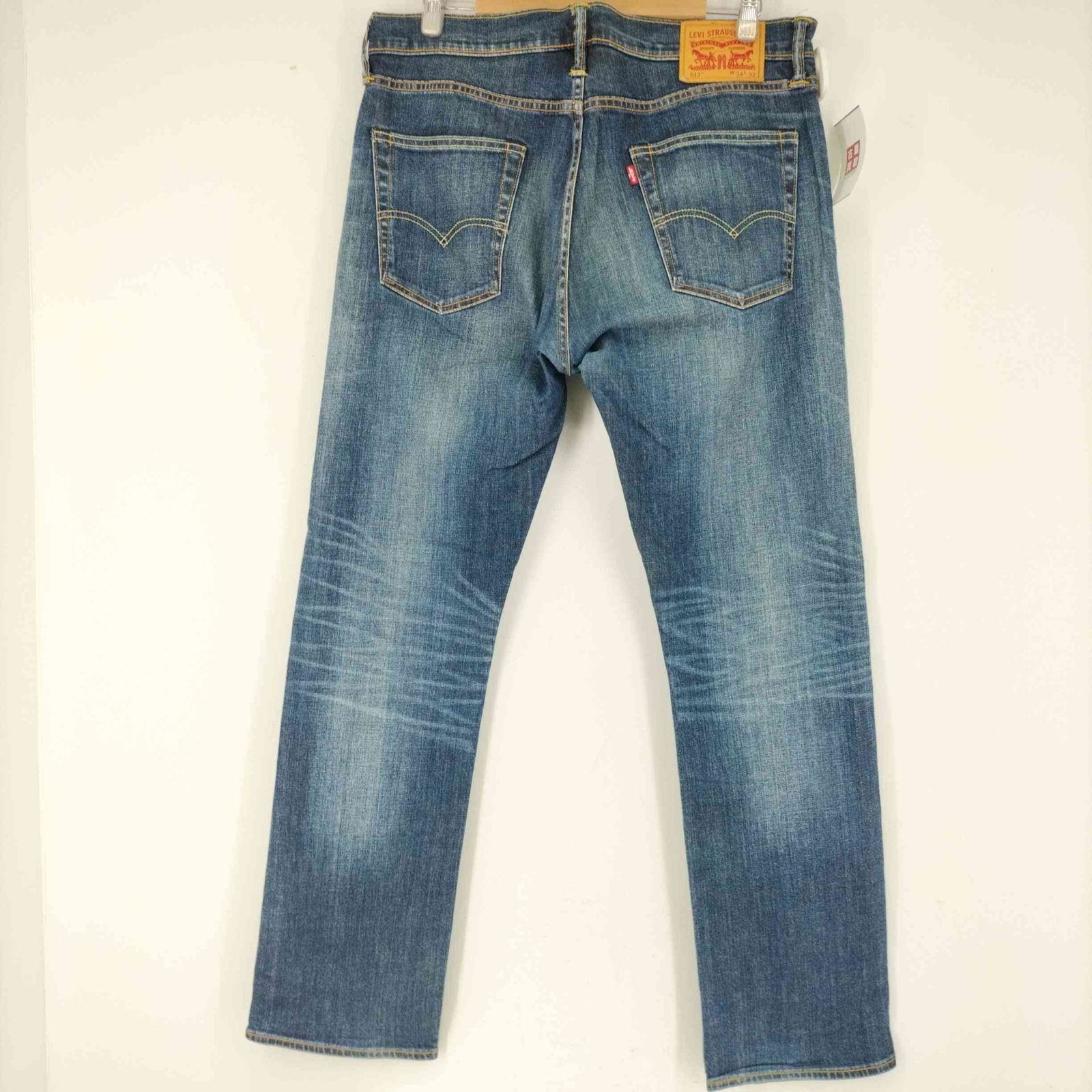 リーバイス Levis 513 ジッパーフライ ストレッチ ストレートデニム 革 