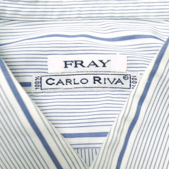 FRAY フライ イタリア製 CARLO RIVA ストライプワイドスプレッド