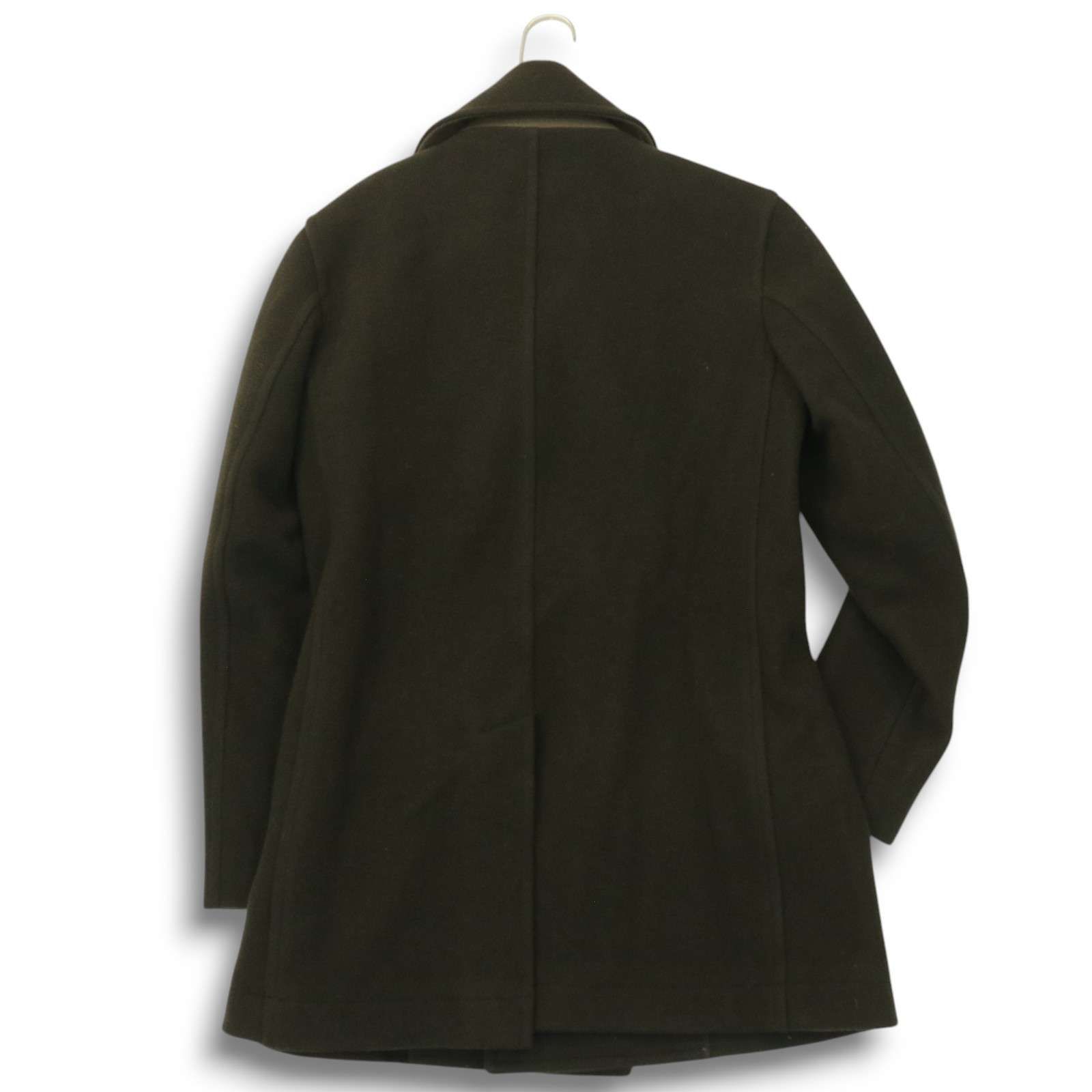 ABAHOUSE アバハウス 秋冬☆ メルトン ウール Pコート Sz.48 メンズ