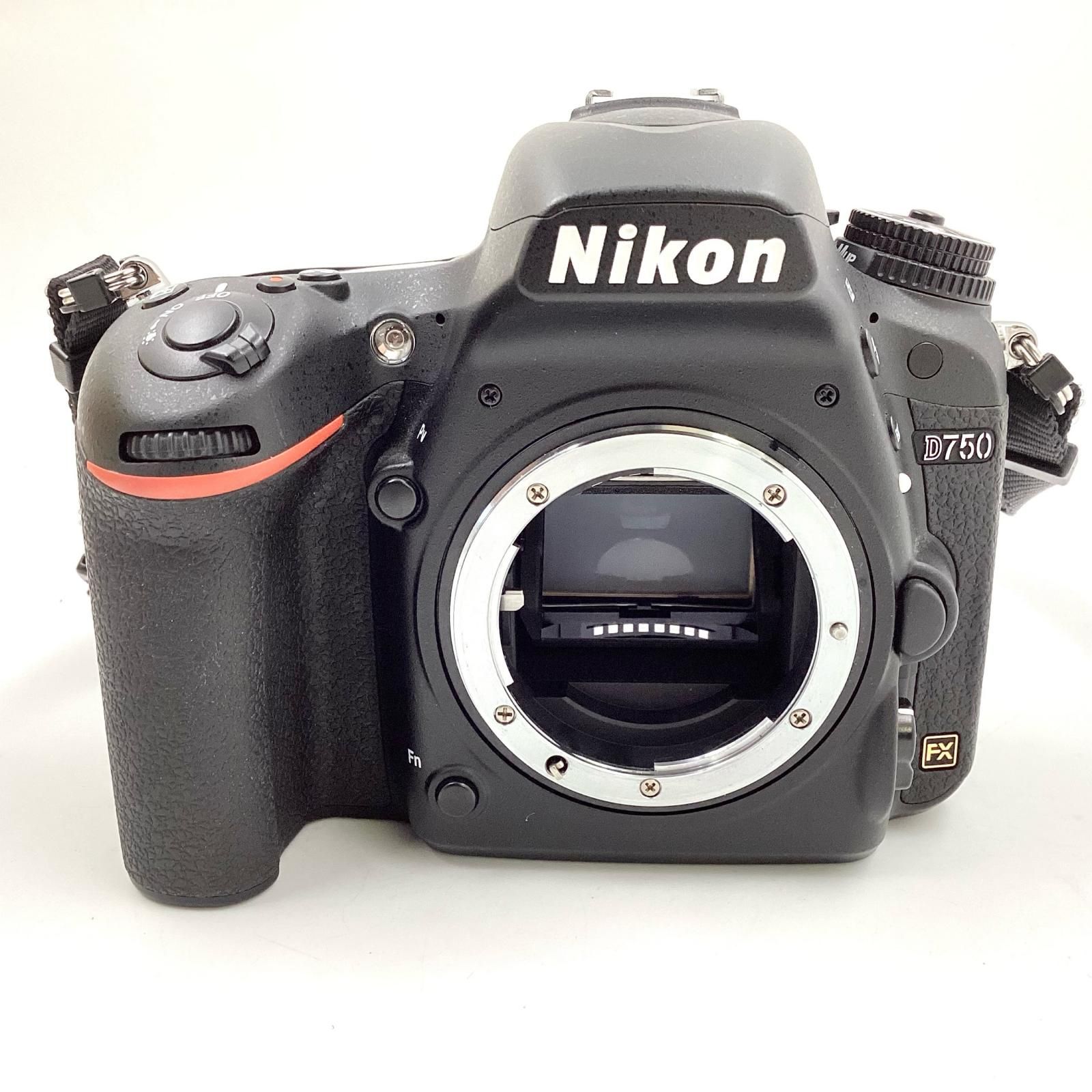 全額返金保証 最速発送 Nikon デジタル一眼 D750 ボディ ブラック 動作 済 シャッター3731回