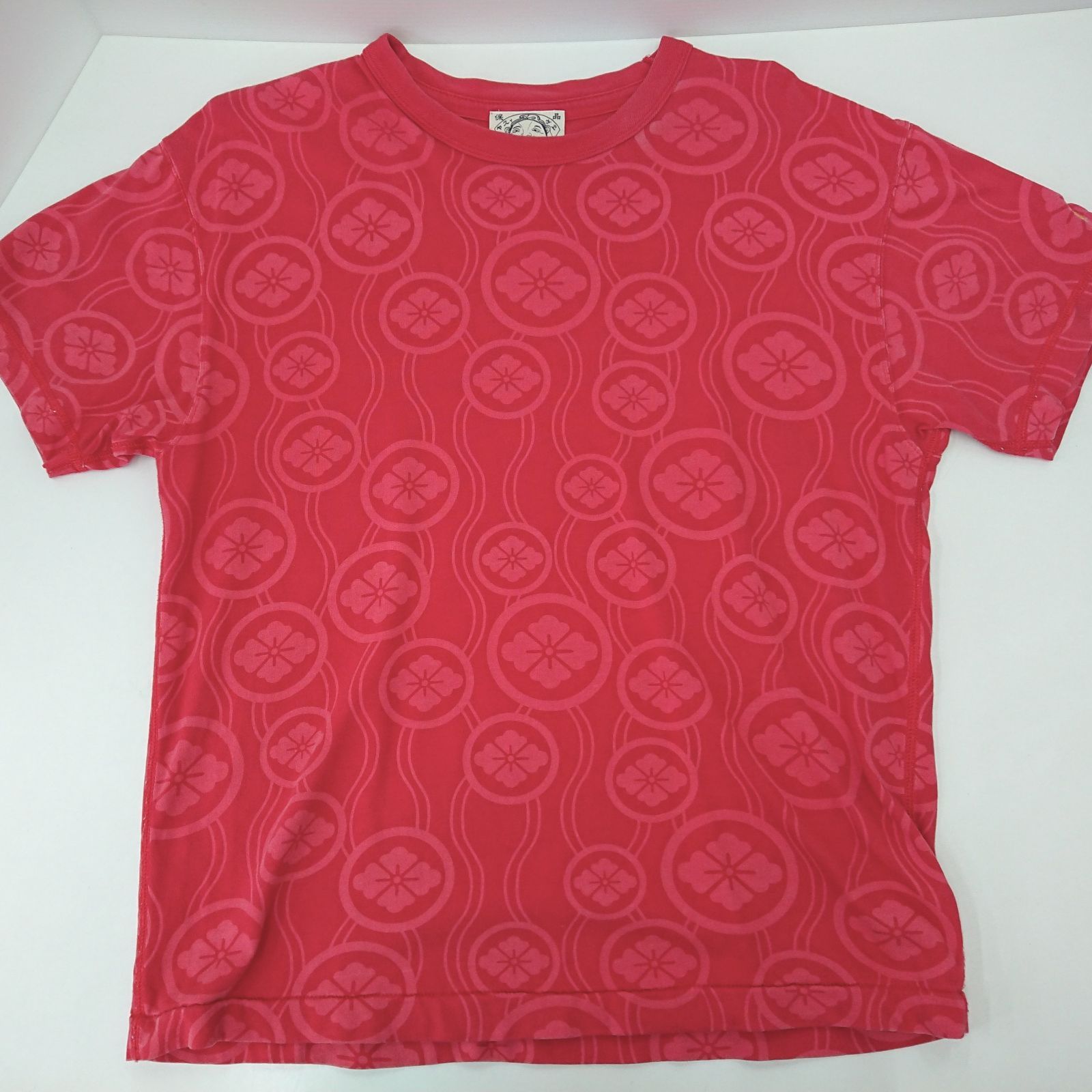 エヴィス EVISU Tシャツ 半袖 レッド サイズ40