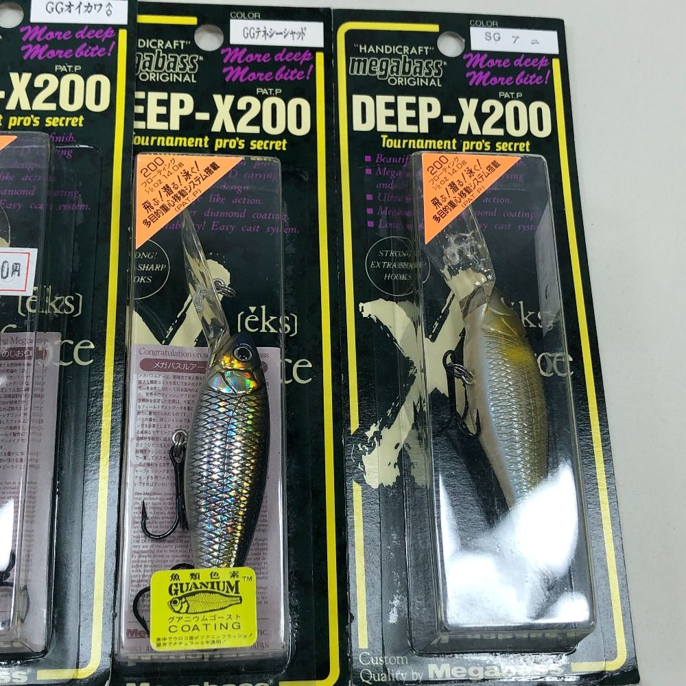 Megabass - ΣΣMegabass メガバス ルアー DEEP-X200 4個 200T 2個まとめ ΣΣMegabass メガバス ルアー DEEP-X200 4個 200T 2個まとめ