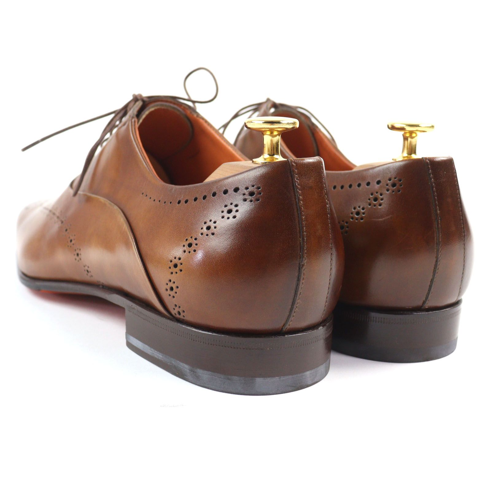 未使用品○Santoni サントーニ メダリオン ウィングチップ