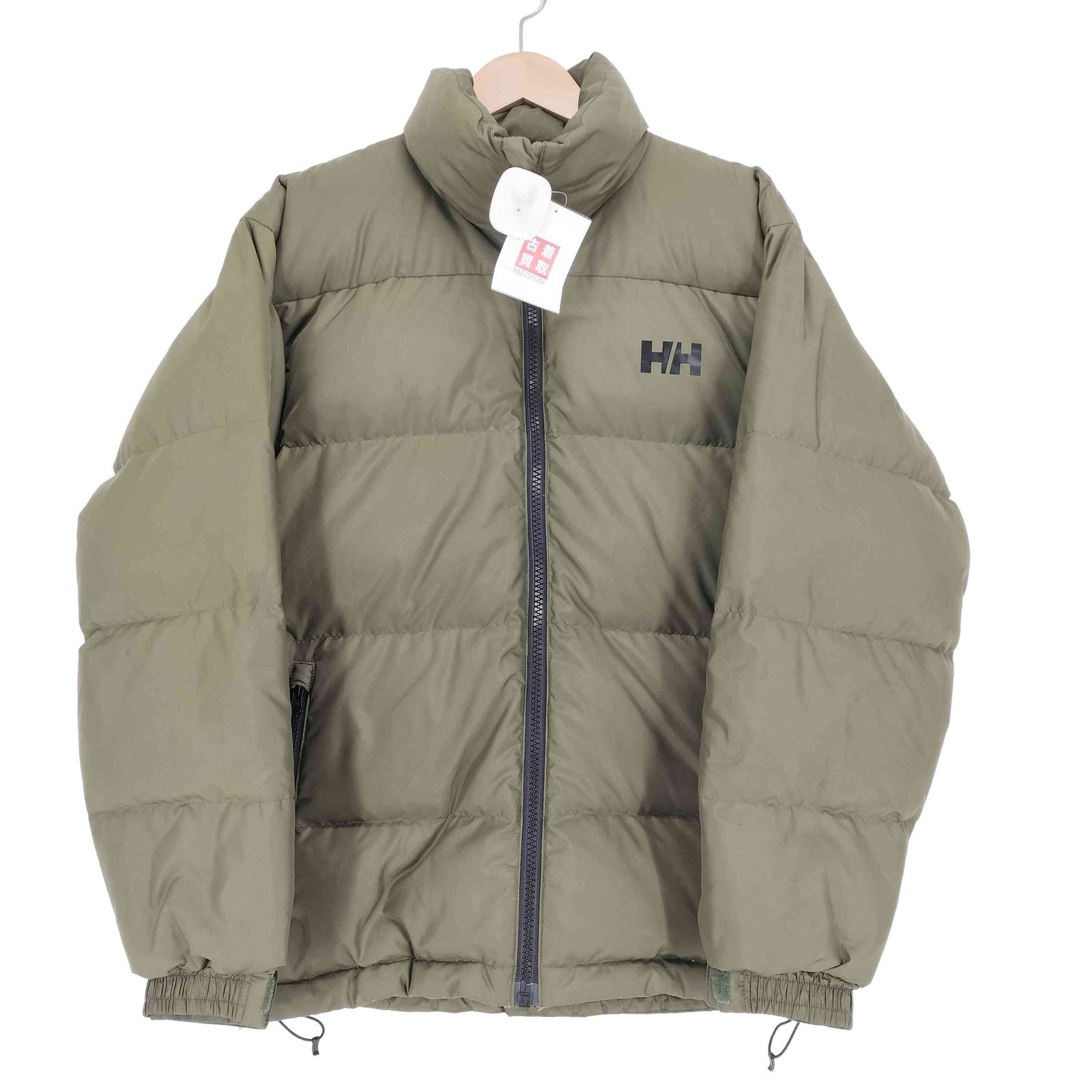 ヘリーハンセン HELLY HANSEN ロゴプリントダウンジャケット メンズ M
