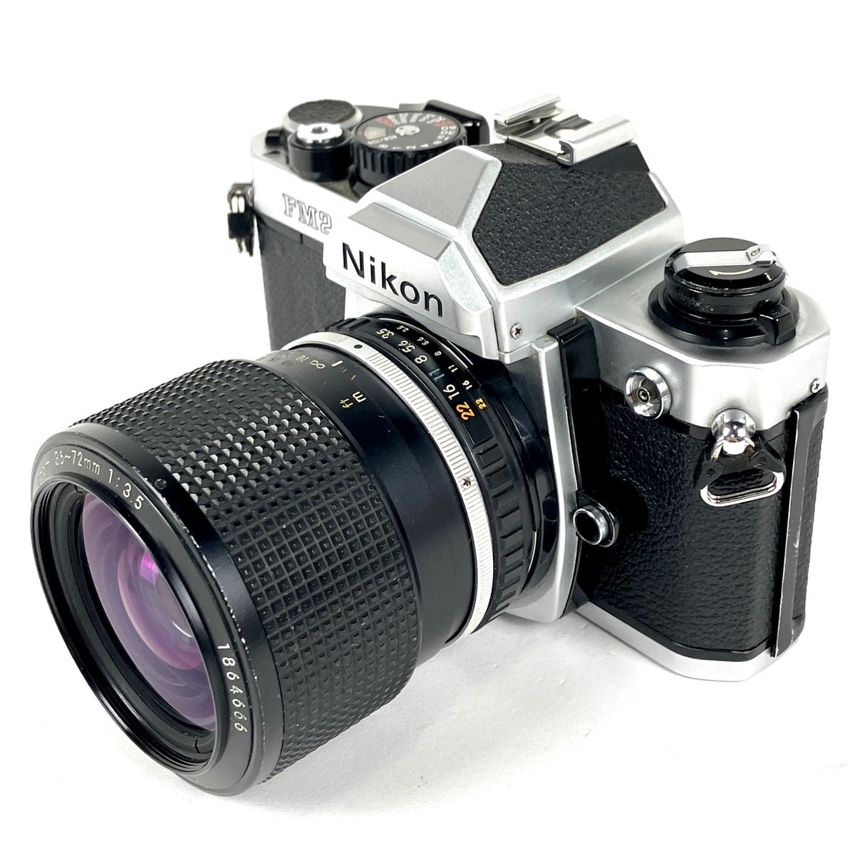 ニコン Nikon FM2 シルバー + SERIES E 36-72mm F3.5 フィルム