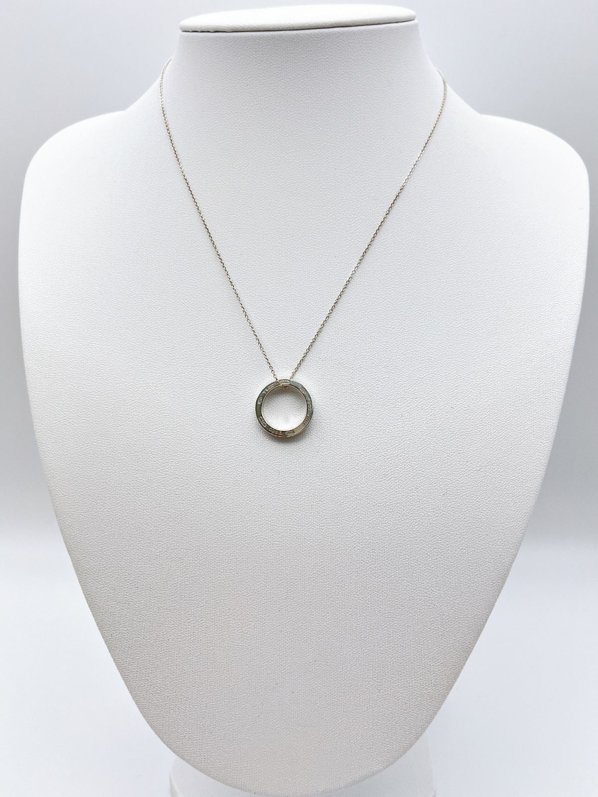 ティファニー ネックレス 1837 サークル シルバー925 AG925 箱付き Tiffany＆Co/ティファニー サークルネックレス 1837 silver925