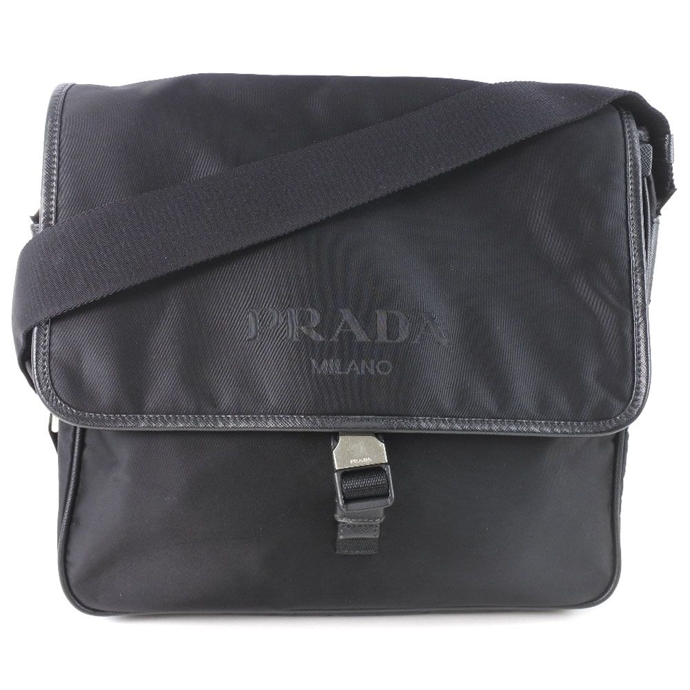 PRADA】プラダ ナイロン 黒 ユニセックス ショルダーバッグ - メルカリ