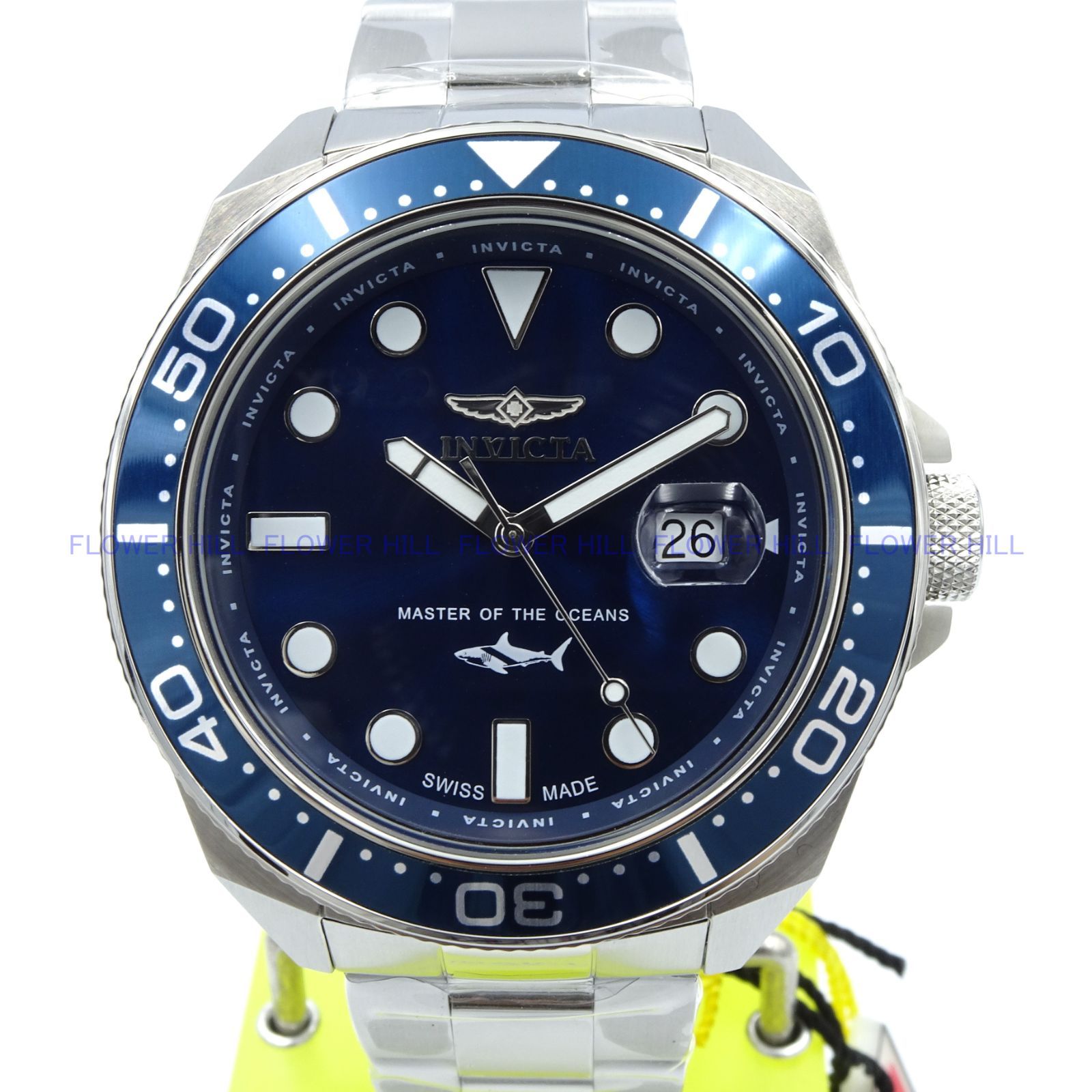 定価20万】Invicta ゴールド/ブルー 腕時計 スイス製 15329 - ファッション