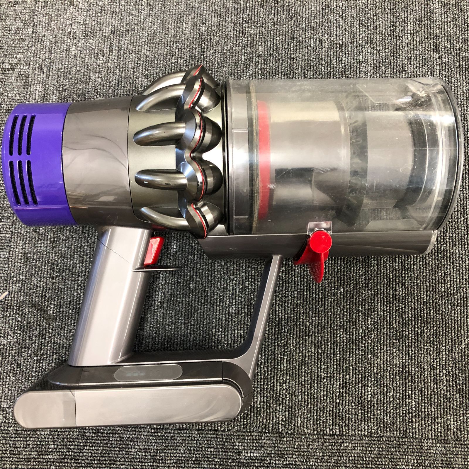 Dyson（ダイソン ）　cyclone V10(SV12)(カラー/グレー)+ロングパイプ  V11/V10(SV14/SV15/SV12)(オレンジ)+fluffyクリーナーヘッド(V11/V10/V8/V7)　3点セット　 管理番号：MER-009