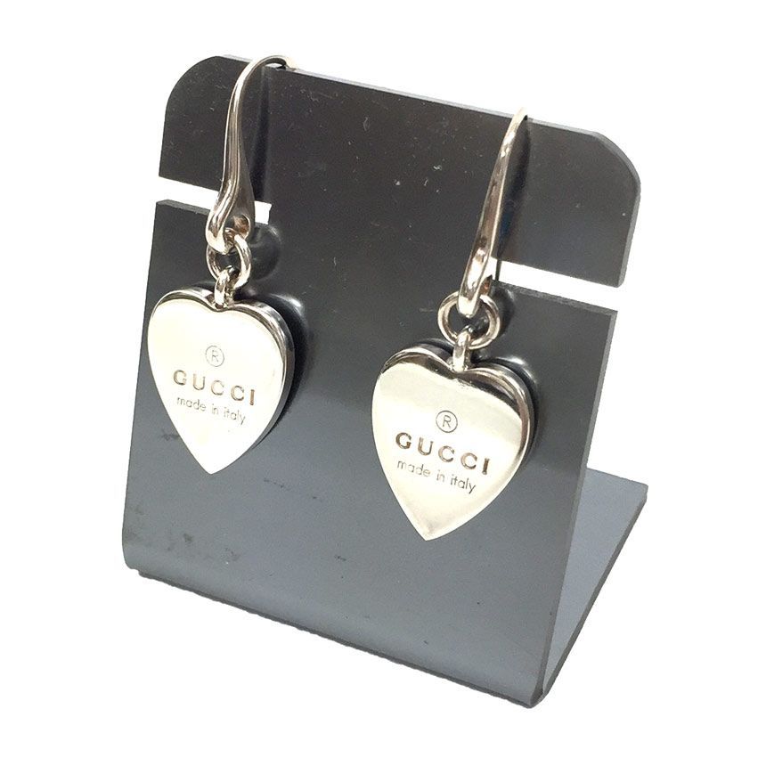GUCCI グッチ ハート ピアス アメリカンピアス AG925 シルバー