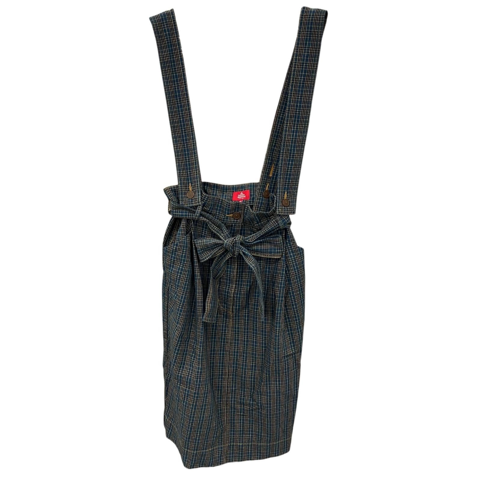 186005 現状品 Vivienne Westwood ヴィヴィアンウエストウッド Vivienne Westwood スカート ブルー チェック柄 レディース