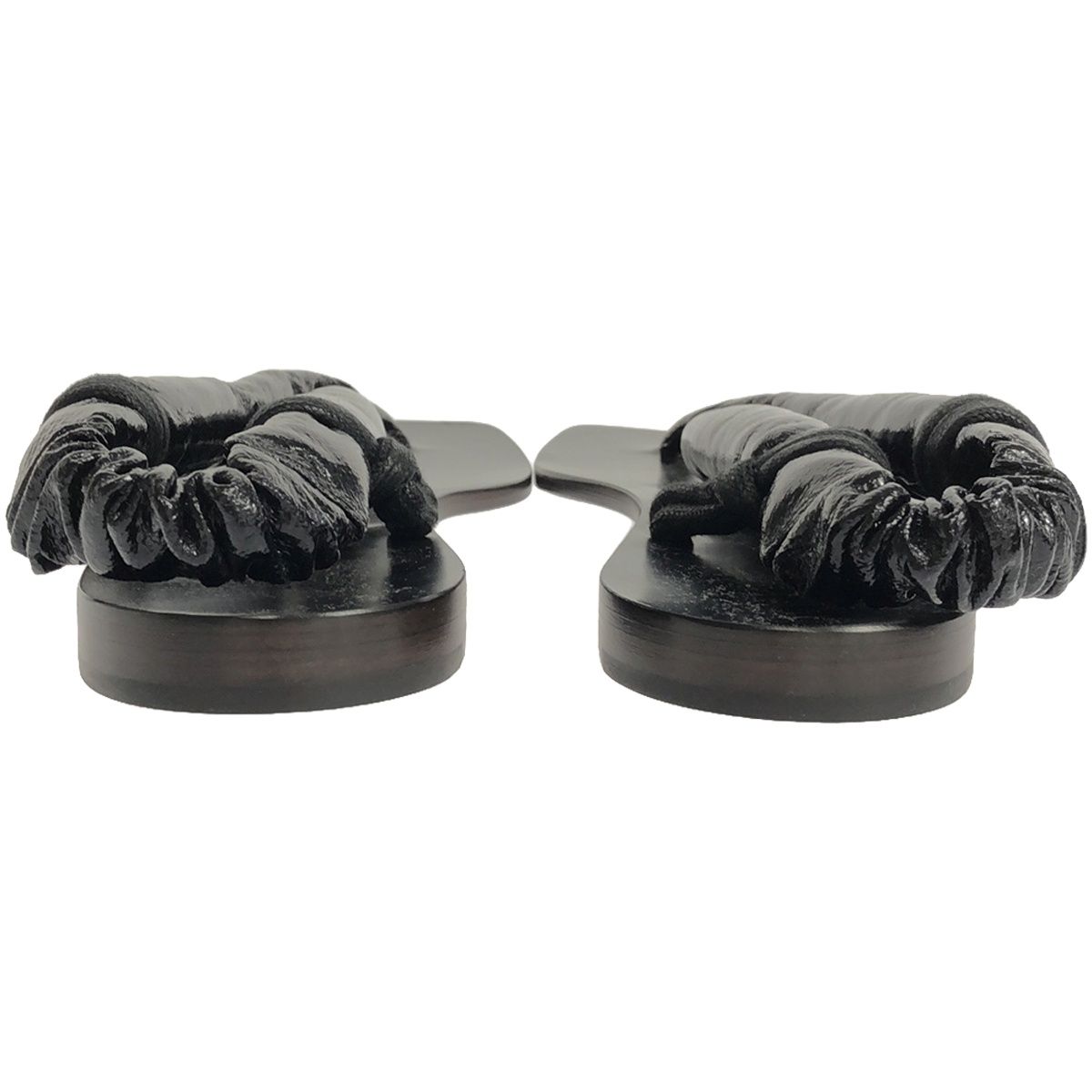 LEMAIRE ルメール Cloth Sandals レザーサンダル ブラック 39