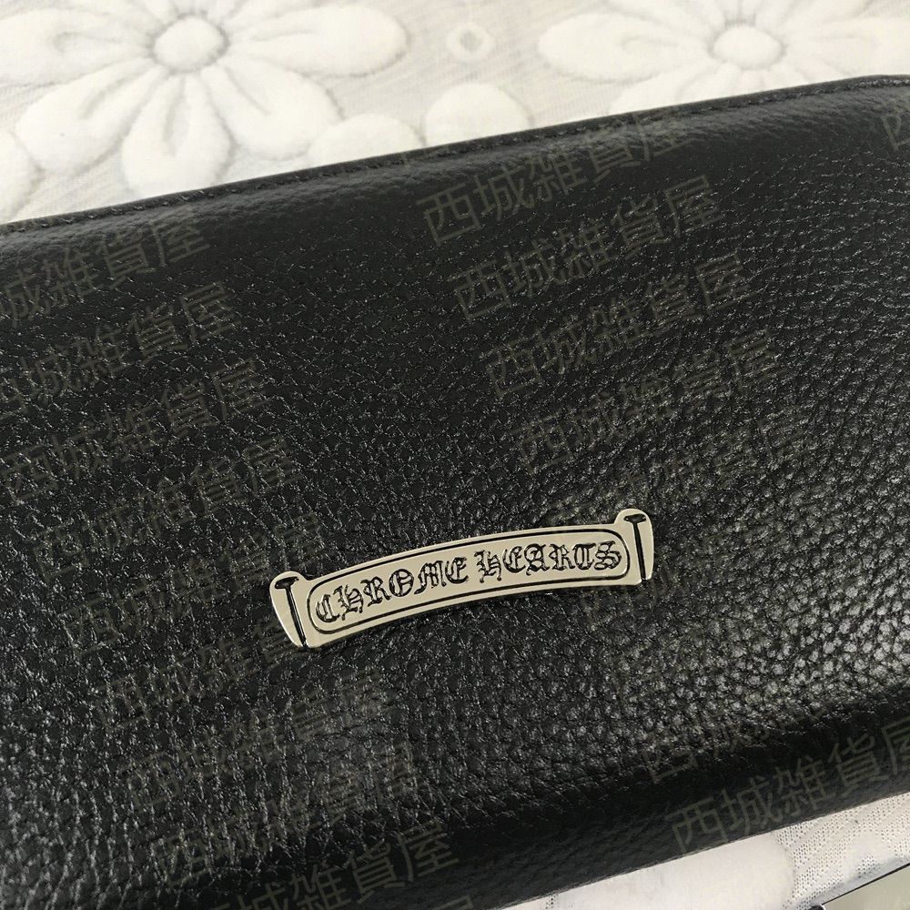 CHROME HEARTS クロムハーツ セメタリー 長財布 ラウンドジップ