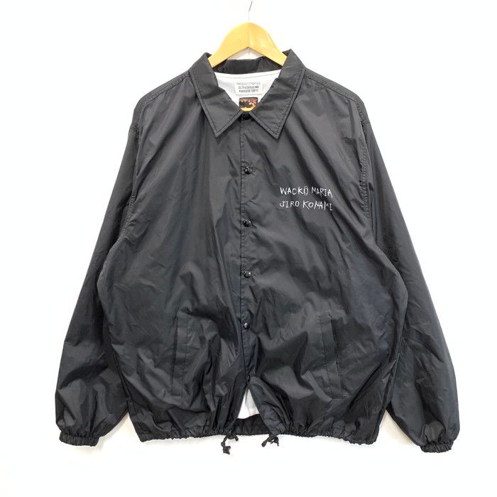 【中古品】WACKO MARIA ワコマリア JIRO KONAMI COACH JACKETTYPE-2 コーチジャケット アウター ブルゾン ブランド 古着 サイズ：XL カラー：ブラック メンズ 【140-240920-gm-34-fuz】