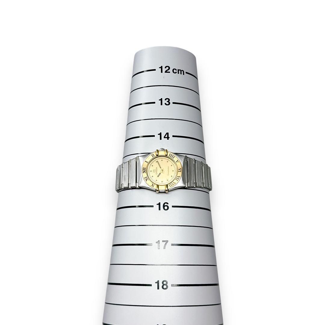 オメガ コンステレーション ミニ K18 コンビ ゴールド レディース 時計